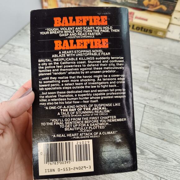 BALEFIRE Kenneth Goddard 1984 Bantam Rack Size 1st Edition Paperback - Picture 5 of 11